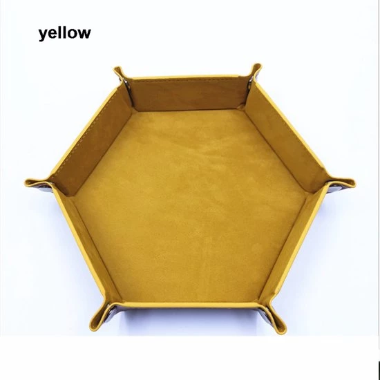 Genvi Dobbelstenenbak Zeshoek Geel Groot 1 Genvi Dobbelstenenbak Zeshoek Geel Groot