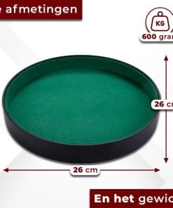 HOT Games Yathzee + Dobbelsteenbak - Incl. Yathzee Scoreblok, Beker En Pokerpiste / Dobbelstenenset - Dobbelbak - Dobbelspellen - Dice Tray - Cadeau Tip !!