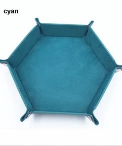 Genvi Dobbelstenenbak Zeshoek Cyaan Klein