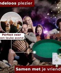 HOT Games Yathzee + Dobbelsteenbak - Incl. Yathzee Scoreblok, Beker En Pokerpiste / Dobbelstenenset - Dobbelbak - Dobbelspellen - Dice Tray - Cadeau Tip !! -Dobbel Spellen Winkel 550x550 19