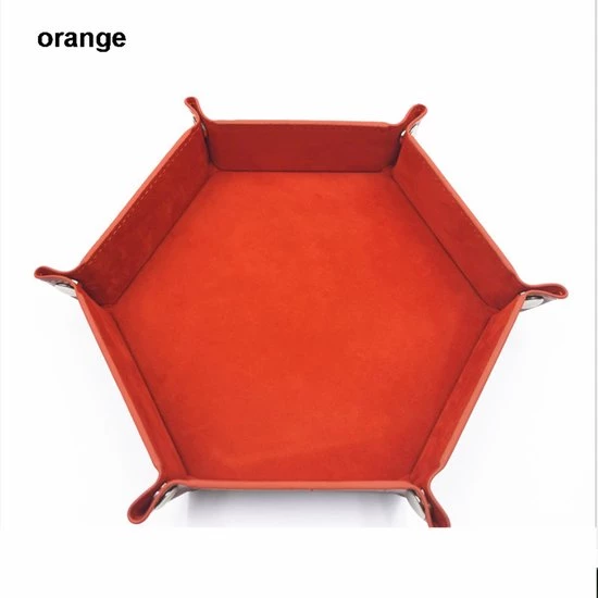 Genvi Dobbelstenenbak Zeshoek Oranje Groot 1 Genvi Dobbelstenenbak Zeshoek Oranje Groot