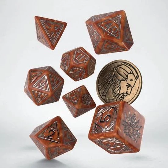 Q Workshop Witcher Polydice Set - Geralt, The Monster Slayer 1 Q Workshop Witcher Polydice Set - Geralt, The Monster Slayer
