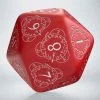 Q Workshop Q-Workshop Life Counter Die D20 Red & White