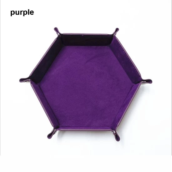 Genvi Dobbelstenenbak Zeshoek Paars Groot 1 Genvi Dobbelstenenbak Zeshoek Paars Groot