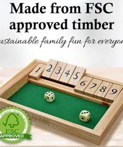 Deluxe HB Sluit De Doos - Sluit De Doos Dice-game - Luxe 9 Nummers Vouwbord Game- (WK 02127) -Dobbel Spellen Winkel 550x550 224