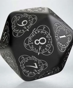 Q Workshop QWorkshop Life Counter Die D20 Black White