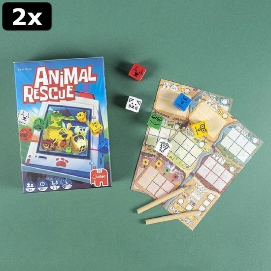 2x Jumbo Animal Rescue - Dobbelspel 3 2x Jumbo Animal Rescue - Dobbelspel - Afbeelding 3