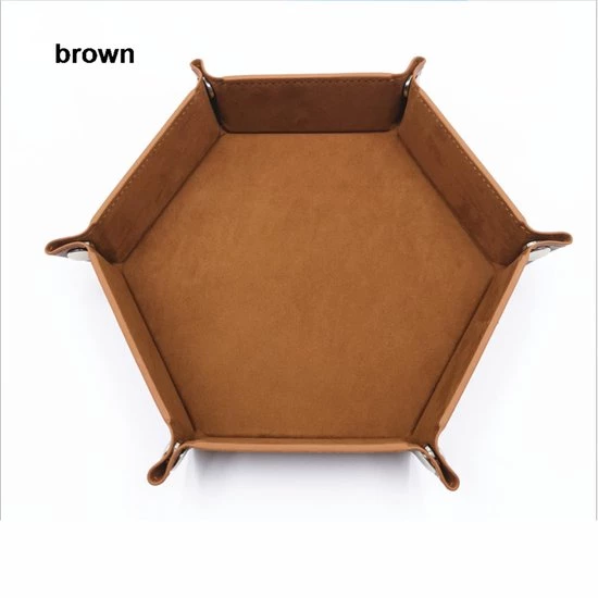 Genvi Dobbelstenenbak Zeshoek Bruin Groot 1 Genvi Dobbelstenenbak Zeshoek Bruin Groot
