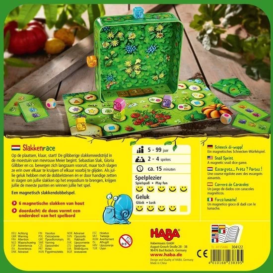 Dobbelspel Slakkenrace - Haba 3 Dobbelspel Slakkenrace - Haba - Afbeelding 3