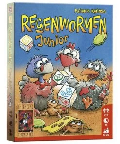 999 Games Regenwormen Junior (A13) Dobbelspel -Dobbel Spellen Winkel 550x550 4
