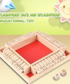 Deluxe HB Sluit De Doos - Zinaps Sluit De Doos Educational Numeracy Vaardigheden Game Gift Houten Nummer Bord Kinderen Vroege Onderwijs Traditionele Sluit Het Box-spel Voor 4 Spelers Digital Flop Game- (WK 02127) -Dobbel Spellen Winkel 550x550 94