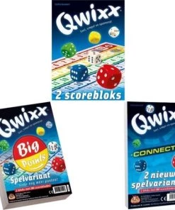 White Goblin Games Spellenbundel - 3 Stuks - Dobbelspel - Qwixx Scoreblocks & Qwixx Big Points & Qwixx Connected