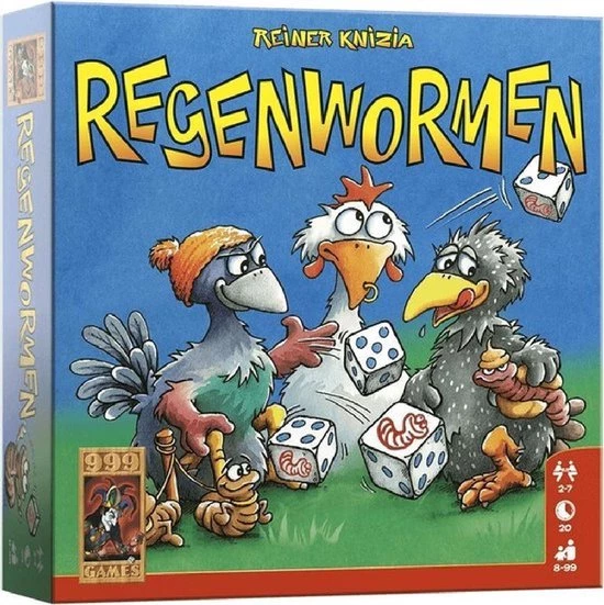 999 Games Regenwormen Dobbelspel 10 999 Games Regenwormen Dobbelspel - Afbeelding 10
