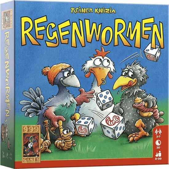 999 Games Regenwormen Dobbelspel 12 999 Games Regenwormen Dobbelspel - Afbeelding 12