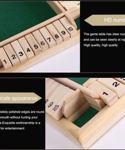 Deluxe HB Sluit De Doos - Zinaps Deluxe 4-Player Sluit De Doos Houten Tafel Game Classic Dice Game Board Toy, Brown- (WK 02127) -Dobbel Spellen Winkel 550x552 14