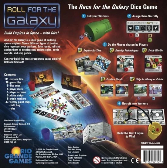 Rio Grande Games Roll For The Galaxy 3 Rio Grande Games Roll For The Galaxy - Afbeelding 3
