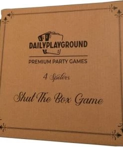 Shut The Box - 4 Spelers - Dobbelspel - Inclusief Dobbelstenen - Houten Spel - Houten Speelgoed - Kansspel - Bordspellen - Kansspel - Reisspel - Drankspel - Daily Playground - Sinterklaas - Cadeau -Dobbel Spellen Winkel 550x554