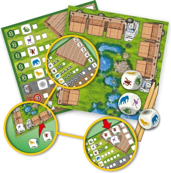 White Goblin Games Dobbelspel Zooloretto (nl) 14-delig 10 White Goblin Games Dobbelspel Zooloretto (nl) 14-delig - Afbeelding 10