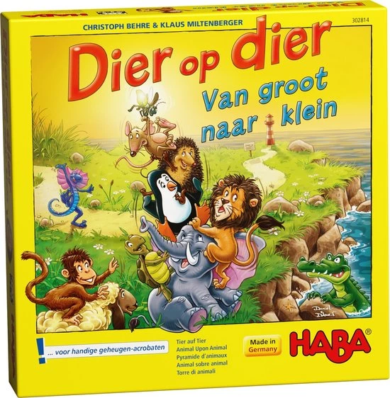 Haba Spel - Dier Op Dier - Van Groot Naar Klein - 302814 1 Haba Spel - Dier Op Dier - Van Groot Naar Klein - 302814