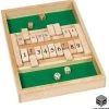 Shagam Shut The Box - 2 Spelers - Dobbelspel - Drankspel - Hout - Inclusief Dobbelstenen - Houten Spel - Kansspel - Reisspel - Rekenspel