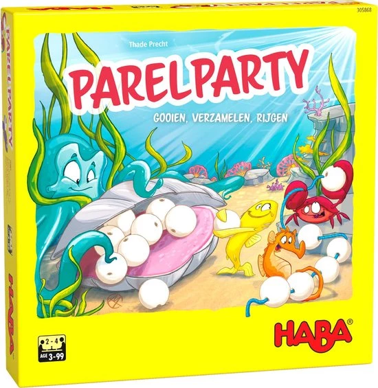 Haba Spel - Parelfeestje - Gooien, Verzamelen, Rijgen 1 Haba Spel - Parelfeestje - Gooien, Verzamelen, Rijgen