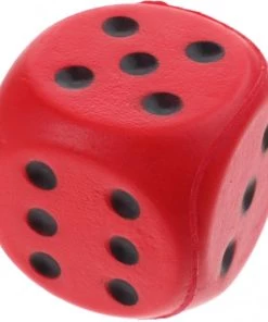 Jonotoys Dobbelsteen Foam 6 Cm Rood