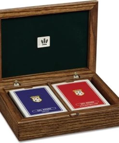 Dal Negro Speelkaarthouder 24,5 X 14,5 Cm Hout Bruin