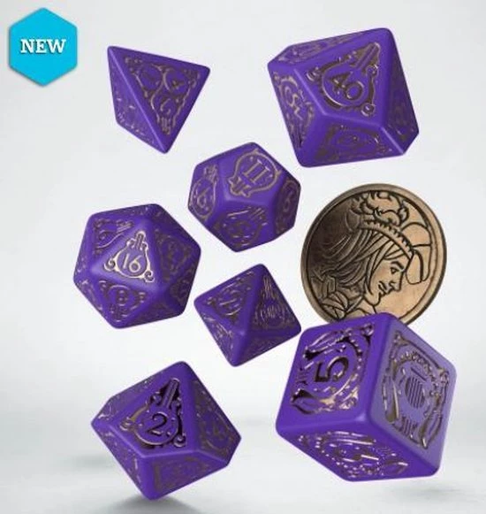 Q Workshop Witcher Polydice Set - Dandelion, Viscount De Lettenhove 1 Q Workshop Witcher Polydice Set - Dandelion, Viscount De Lettenhove