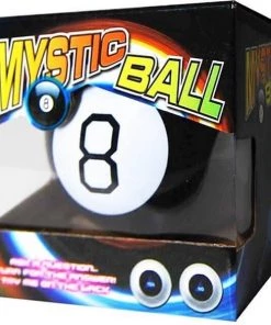 Gadget Master Mystic Magic 8 Ball - Toekomst Voorspel Bal - Vragenspel - Geeft Antwoord Op Al Je Levensvragen - Biljartbal Design - Zwart
