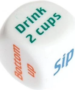 ECOSTARE Set Van 4 Drankspel Dobbelstenen - Drinkopdracht - Dobbelsteen - Drankspelletje - Drink - Drank - Spel - Drinken - Shots - Party - Partyspel - Dobbelen - Dobbelstenen - 4 STUKS