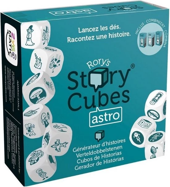 Asmodee Spellenbundel - Dobbelspel - 3 Stuks - Rory's Story Cubes Fantasia, Astro & Emergency 5 Asmodee Spellenbundel - Dobbelspel - 3 Stuks - Rory's Story Cubes Fantasia, Astro & Emergency - Afbeelding 5