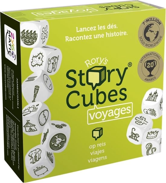 Merkloos Spellenbundel - Dobbelspel - 2 Stuks - Rory's Story Cubes Voyages & Emergency 2 Merkloos Spellenbundel - Dobbelspel - 2 Stuks - Rory's Story Cubes Voyages & Emergency - Afbeelding 2
