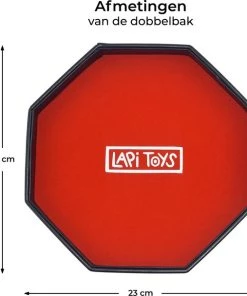 Lapi Toys - Het Dobbelspel - Yahtzee - Yatzee - Dobbel - Dobbelbord - Gezelschapsspel Voor Volwassenen En Kinderen - Dobbelpiste - Dobbelsteenbak - Rolling Tray - Pitjesbak - Met Dobbelstenen Set, Yahtzee Scoreblok, Dobbelbak En Potloden - Rood -Dobbel Spellen Winkel 550x608