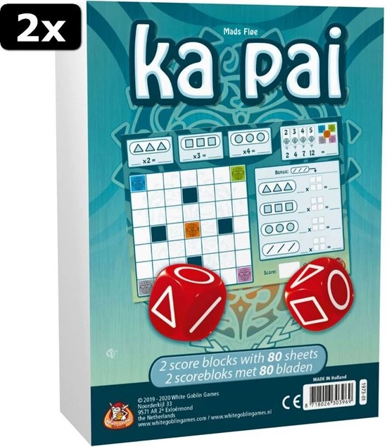 2x White Goblin Games Ka Pai Scoreblok 1 2x White Goblin Games Ka Pai Scoreblok