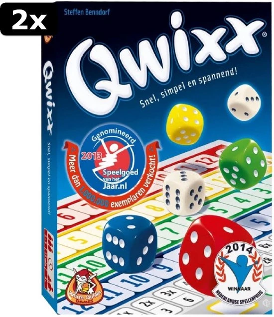 White Goblin Games 2x Qwixx - Dobbelspel 6 White Goblin Games 2x Qwixx - Dobbelspel - Afbeelding 6