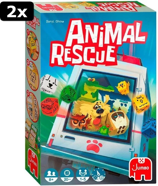 2x Jumbo Animal Rescue - Dobbelspel 6 2x Jumbo Animal Rescue - Dobbelspel - Afbeelding 6