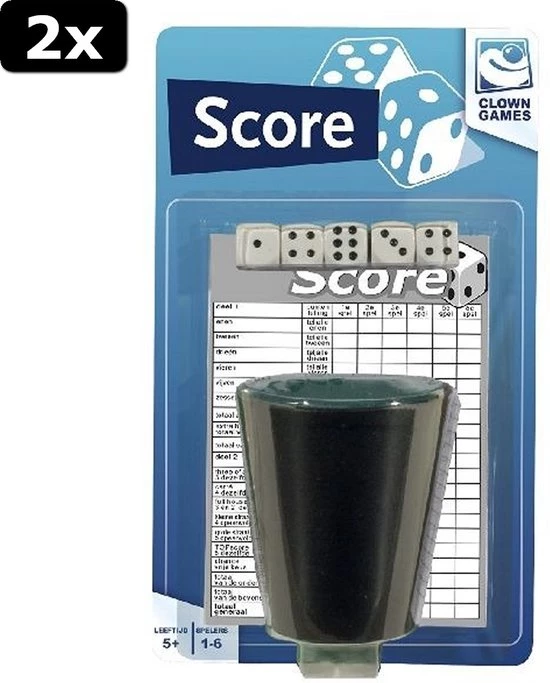 Clown Games 2x Clown Dobbelset + Scoreblok 1 Clown Games 2x Clown Dobbelset + Scoreblok