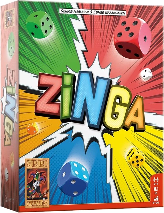 999 Games Zinga Dobbelspel 1 999 Games Zinga Dobbelspel