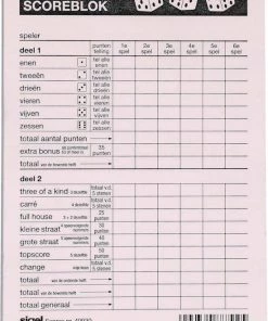 Haza Compleet Yahtzee Spel Set 100 Vellen Scoreblok/6 Dobbelstenen/1 Beker - Familiespellen - Dobbelspellen - Dobbelspel 9 Haza Compleet Yahtzee Spel Set 100 Vellen Scoreblok/6 Dobbelstenen/1 Beker - Familiespellen - Dobbelspellen - Dobbelspel -Dobbel Spellen Winkel 550x767 5