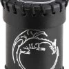Q Workshop Dobbelbeker Dragon Black Leather Dice Cup Q-Workshop