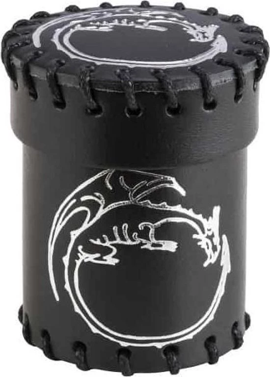 Q Workshop Dobbelbeker Dragon Black Leather Dice Cup Q-Workshop 1 Q Workshop Dobbelbeker Dragon Black Leather Dice Cup Q-Workshop