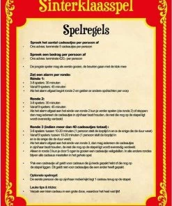 Merkloos Sinterklaas Spel Gele Dobbelsteen En 10x Inpakpapier Rollen - Pakjesavond Sinterklaasspel Dobbelstenen En Cadeaupapier Set -Dobbel Spellen Winkel 550x769 17