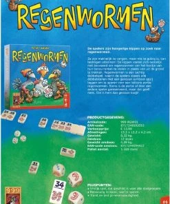 999 Games Regenwormen Dobbelspel -Dobbel Spellen Winkel 550x771 2