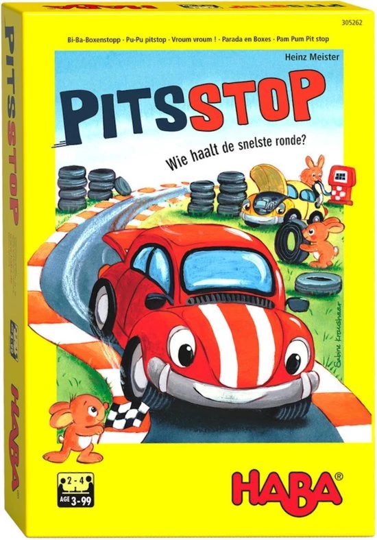 Dobbelspel Pitsstop - Haba 4 Dobbelspel Pitsstop - Haba - Afbeelding 4