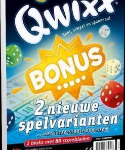 White Goblin Games - Qwixx Bonus Dobbelspel - 2 Nieuwe Spelvarianten Met 80 Scorebladen 5 White Goblin Games - Qwixx Bonus Dobbelspel - 2 Nieuwe Spelvarianten Met 80 Scorebladen -Dobbel Spellen Winkel 550x807