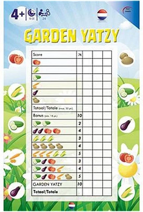 Four Esses Garden Yatzy - Dobbelspel 1 Four Esses Garden Yatzy - Dobbelspel