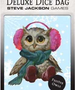 Steve Jackson Games Deluxe Dice Bag - Festive Owls
