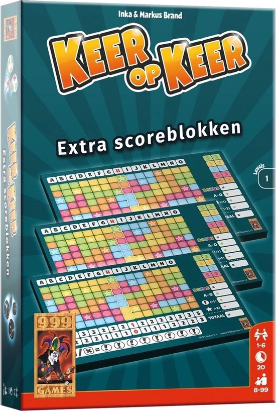Merkloos Spellenset - 2 Stuks - Keer Op Keer - Dobbelspel & Scoreblok 3 Stuks Level 1 6 Merkloos Spellenset - 2 Stuks - Keer Op Keer - Dobbelspel & Scoreblok 3 Stuks Level 1 - Afbeelding 6
