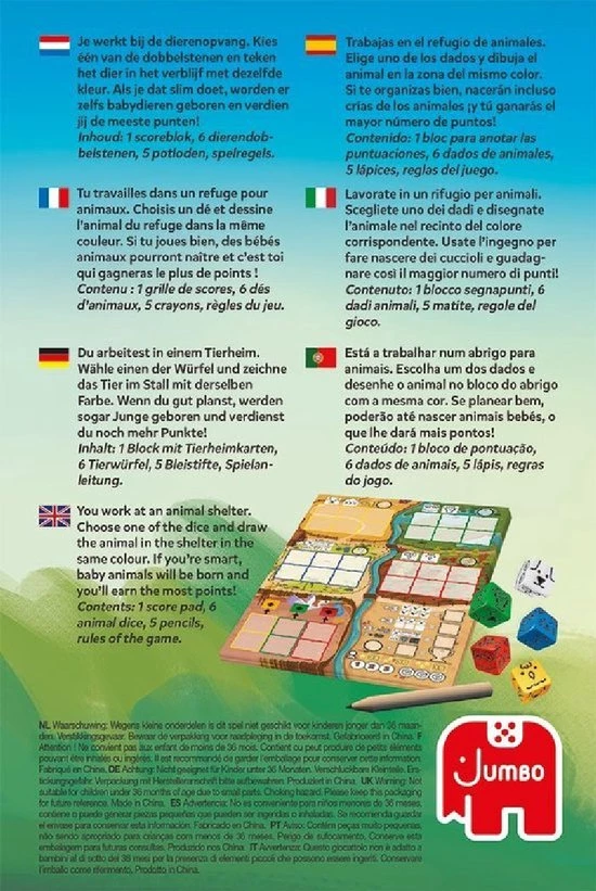 Jumbo Animal Rescue - Dobbelspel 2 Jumbo Animal Rescue - Dobbelspel - Afbeelding 2